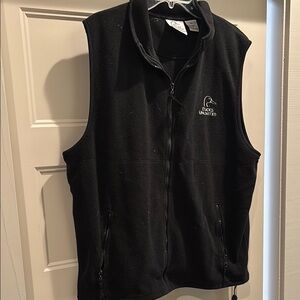Ducks Unlimited Black Fleece Vest for Men